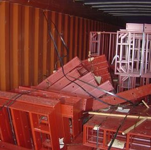 damage loaded container
